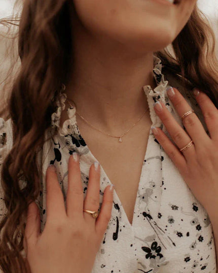 Harper Diamond Teardrop Necklace